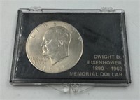 1971 Dwight Eisenhower memorial dollar coin