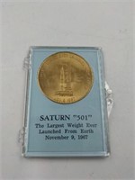 Saturn V "501" medal coin