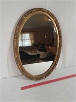 Vintage oval mirror.