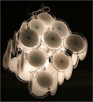 CONTEMPORARY GLASS CHANDELIER
