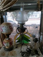 Wonderful Wrought Victorian Converted Oil Lamp