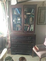 Antique Two Pc Bookcase