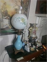 Lovely Turquoise GWTW Style Lamp