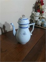 Herend Hungary Blue & White Teapot