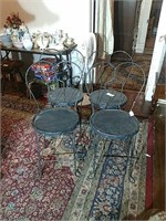 Four Ice Cream Parlor Chairs