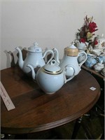 Three Old Paris Tea Pots