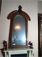 Walnut Victorian Wall Mirror