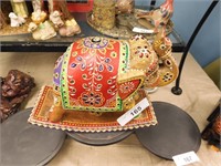 INDIAN ART CARVED ELEPHANT