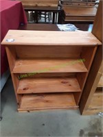 Vintage 3-Shelf Wooden Bookshelf