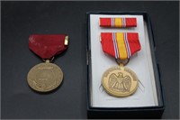 Pair U.S. Military Full Size Medals