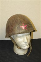 Russian WW2 Helmet With Liner & Decal