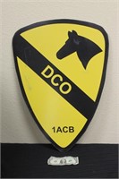 Large Cavarly DCO 1ACB Military Sign