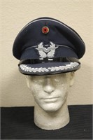 West German Air Force Officers Visor Hat - Bullion