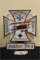 Brand New Metal Richthofen Red Baron Sign