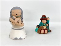 Stella Teller and other Navajo figurines of women