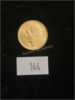 1955 5 Pesos Gold Coin, 4.1 Grams