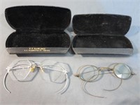 (2) Pairs of Vintage Eye Glasses A