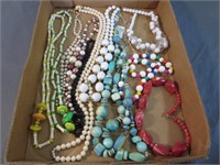 Colorful Pieces of Costume Jewelry A