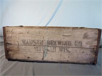 Wausau Brewing Co. Wood Crate 23.5x10.5x9