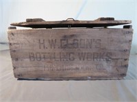 H.G. Elson's Bottling Works Wood Box 20x12.5x10
