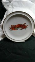 Plate designed for D.H.Holmes made in japan. Crab