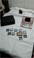 Nintendo DS lite & 10 games plus carry case and