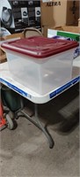 Clear Tote File Box. No Damages
