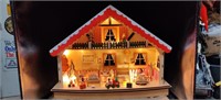 New Kurt Adler Light up Musical Christmas House,