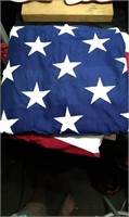 Beautiful Large American Flag. Approx 5' X 11'.