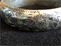 Sterling Silver 2.25in Bangle Bracelet VERY NICE!