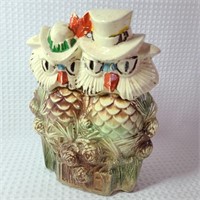 Vintage McCoy Mr & Mrs Owl Cookie Jar