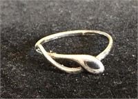925 Sterling Silver Ring Twisted Design NICE!