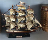 Cutty Sark 1869 Clipper Ship Model Wood and Cloth