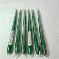 Set of 6 New Taper Candles