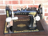 RARE Antique PLAZA Electric Sewing Machine