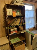 1 Shelf Unit & Contents - Includes Sewing Books &