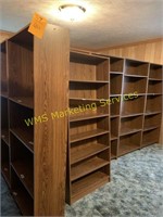 (16) Wood Shelf Units