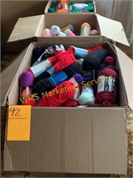 3 Large Boxes of Yarn