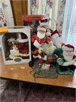 6 Santa's & 1 Christmas Doll