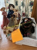 Indian Doll & Other Assorted Dolls