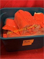 Tote Full of Orange Rubber Gloves