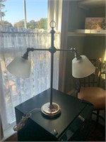 Chrome 2 light Desk lamp