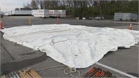 White Polyurethane Fabric Tent Ends Nov. 30th