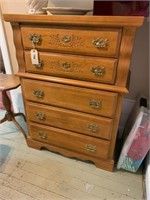 5 Drawer Oak Chest of drawers