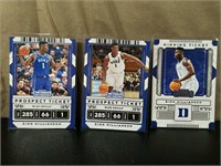 (3) Rare Zion Williamson College Basketball Cards