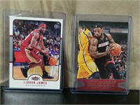 (2) Mint Lebron James Basketball Cards