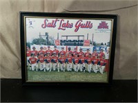 Framed Salt Lake Gulls Baseball Picture