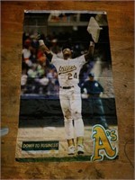 Oakland A's Ricky Henderson Down To Business Flag