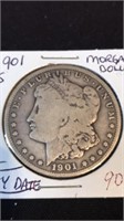 1901 S Morgan Silver Dollar- Key Date
