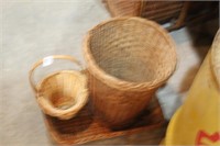 3 piece wicker set